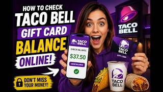 How to check Taco Bell gift card balance online