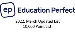 Education Perfect 50,000 Point list in pinned comment! screenshot 4