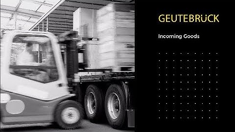 Geutebrück Visual Documentation 1 - Incoming Goods | EN