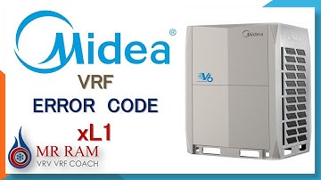 Midea VRF ERROR CODE xL1 (ENGLISH)
