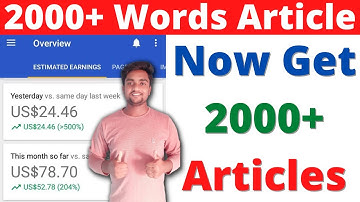 Generate 2000+ Words Articles in Just 5 Minutes | Article Generator | Unique Article Creator |