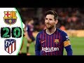 ملخص مباراة برشلونة واتلتيكو مدريد 2 0 مباراة مجنونة عصام الشوالي HD 