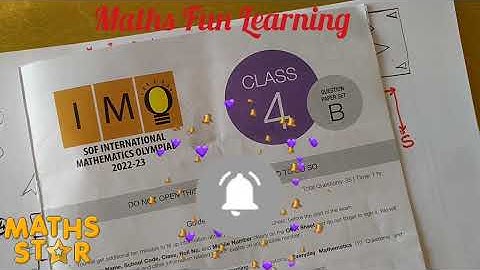 IMO Grade 4 (2022-23) #part 1, Logical reasoning.