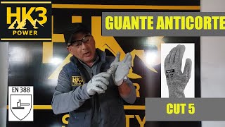 Prueba de Guante anticorte CUT 5