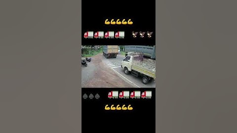 accident just missed /truck and bus 😱🔥 #viral