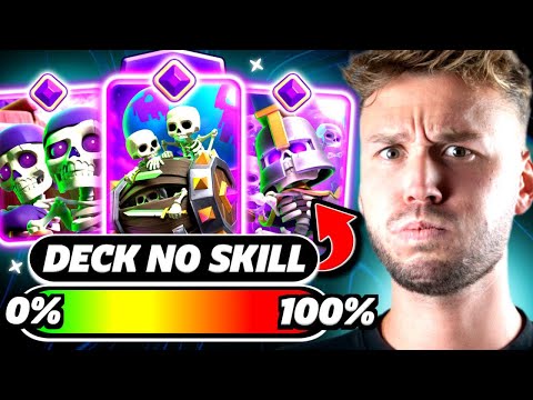 Here is the most no-skill deck in Clash Royale!