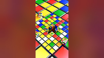 Rubiks Cube Slide and Drop 3 | Satisfying Looping Video
