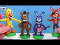 Animatronics fnaf world with clay