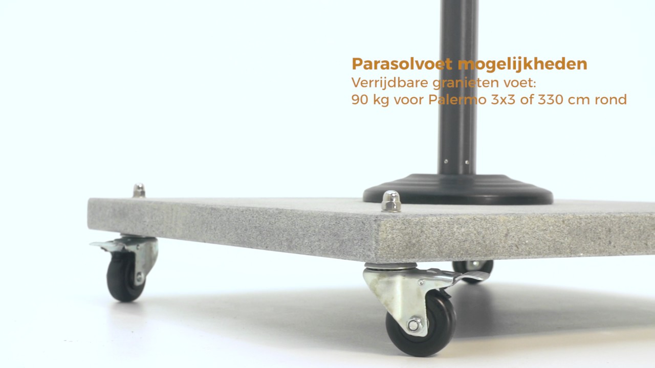 Verbieden ontgrendelen Supersonische snelheid Welke mogelijkheden heeft de Palermo granieten voet met wielen? | BuitenHof  Tuinmeubelen - YouTube