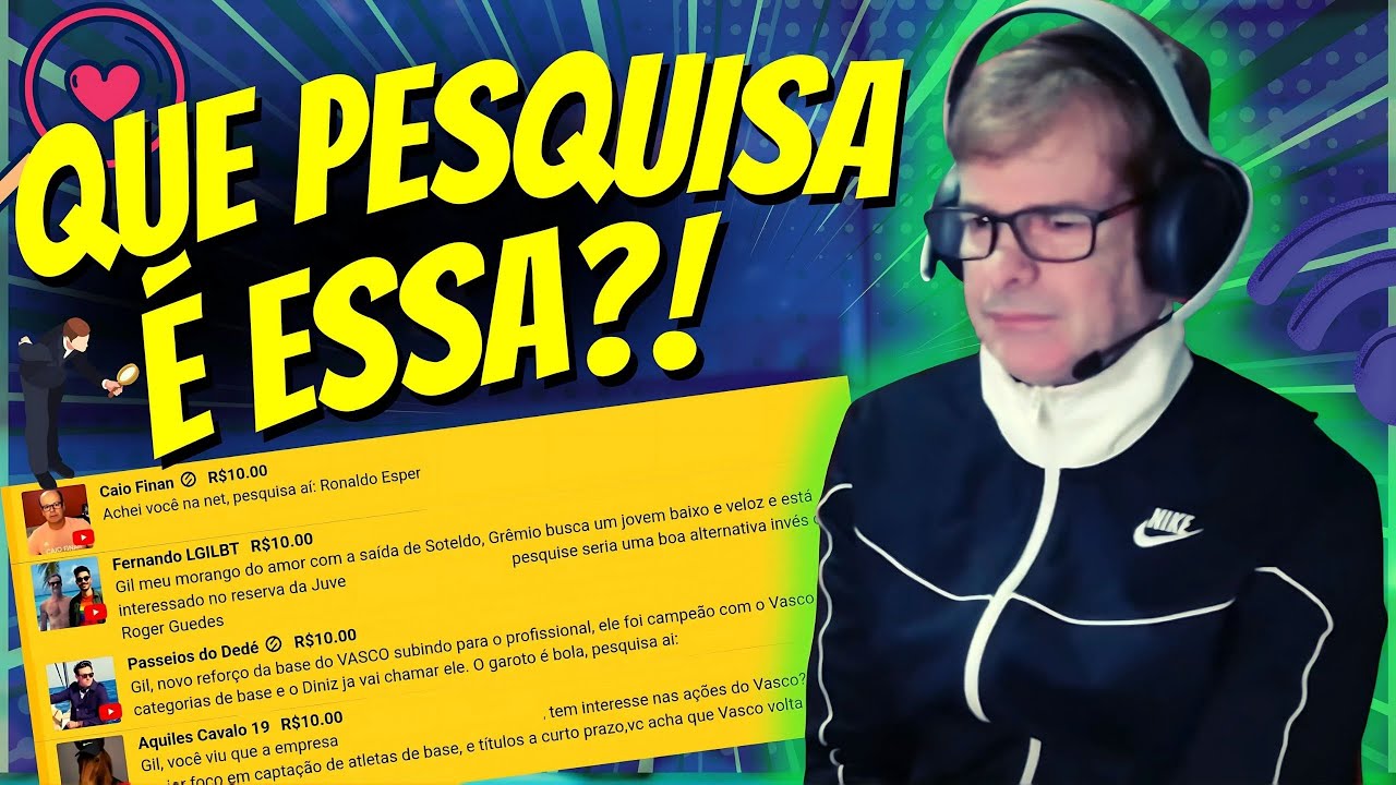 Só Pesquisa Insana !! Gil Não Aguenta Essas Pesquisas Fora da Curva!