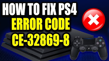 How to Fix PS4 Error Code CE-32869-8 (Easy Guide) "The database is likely to be partially corrupted"