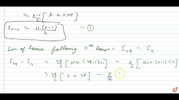 The houses of a row are numbered consecutively from 1 to 49. Show that there is a value of x su...