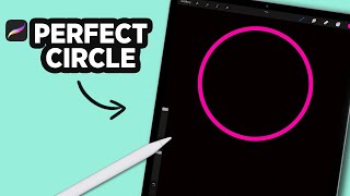 How to make a PERFECT CIRCLE in PROCREATE #Shorts screenshot 5