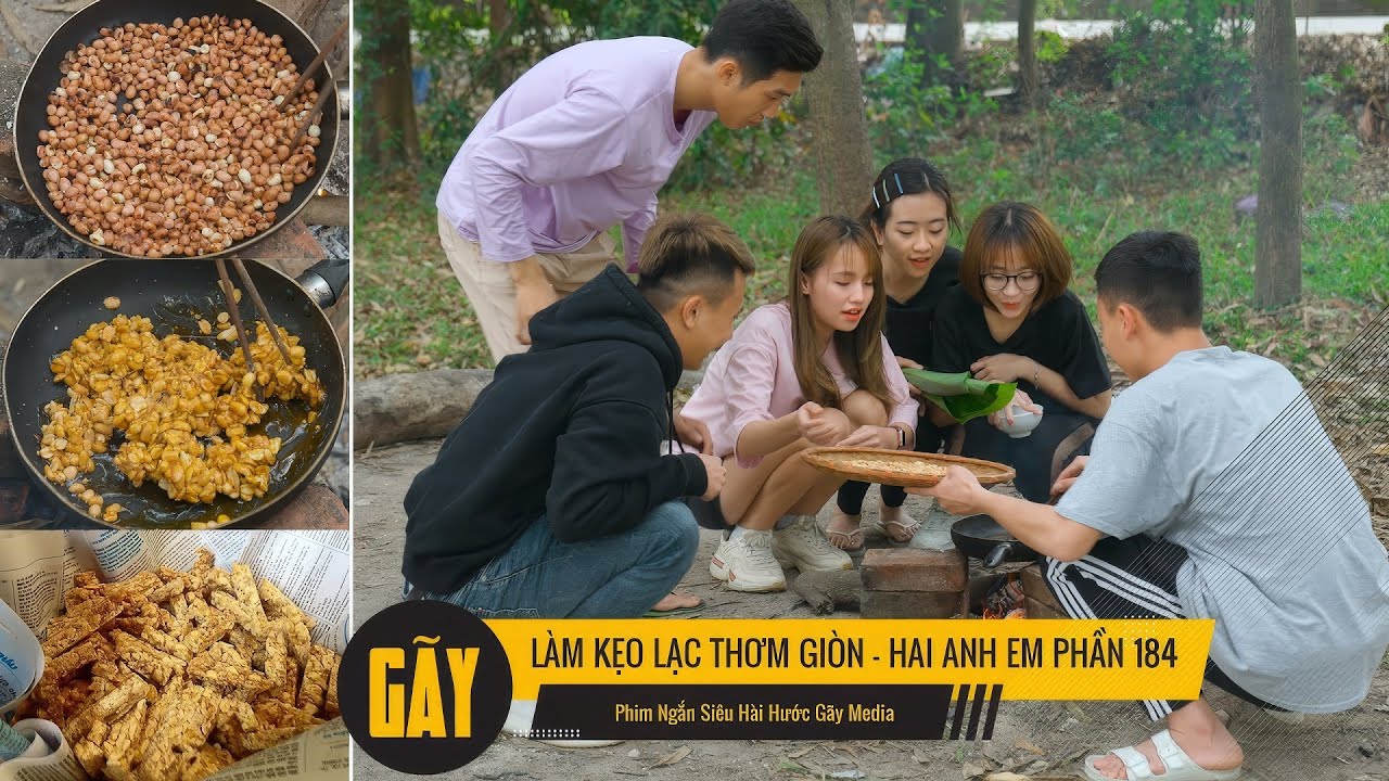 LÀM KẸO LẠC THƠM GIÒN l Hai Anh Em Phần 184 l Phim Ngắn Hài Hước Hay Nhất Gãy TV