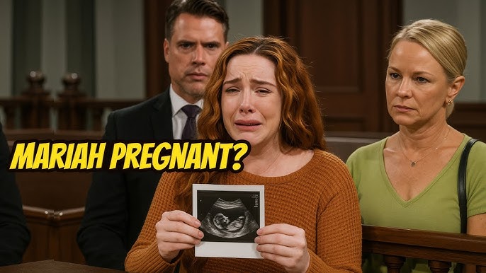 Mariah burst into tears as she revealed she was pregnant with the murdered man Y&R Spoilers Shock