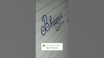 BHAVYA name writing in calligraphy.........