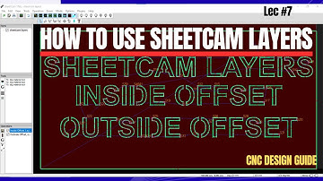 Sheetcam Layers Tutorial | Inside, Outside & No Offset for CNC Plasma Cutting | Lec #7