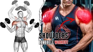 أقوى و أفضل تمارين تكوير و تضخيم الكتف فقط بالدمبل - Dumbbell Shoulder Exercices Workouts