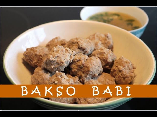 Resep Bakso Babi Enak Delicious Pork Meatballs Recipe Youtube