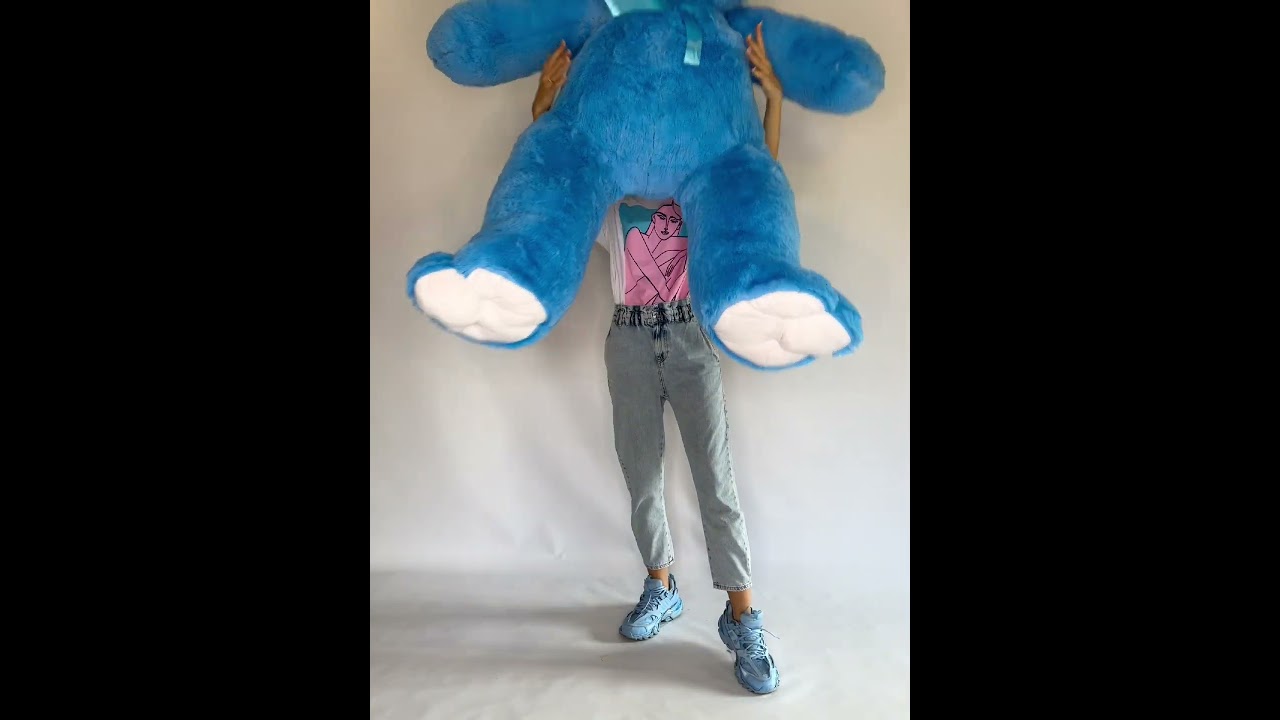 Мишка Томик 200 см Голубой - фото №1