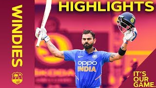 Magnificent Virat Kohli Hits Brilliant Century | Windies vs India 2nd ODI 2019  Highlights