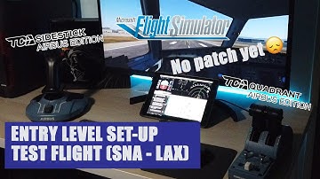 Test Flight with Thrustmaster TCA Airbus Sidestick and Quadrant