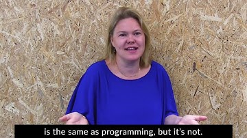 What is Computational Thinking? Dr Kaisa Leino explains...