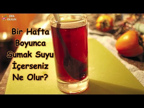 Bir Hafta Boyunca Sumak Suyu İçerseniz Ne Olur?