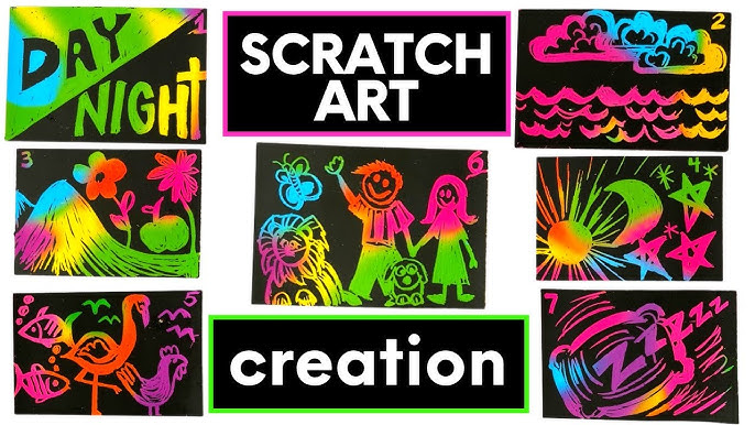 DIY Scratch Art Painting — Encourage Play