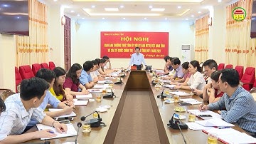 Thường trực Tỉnh ủy giao ban với Uỷ ban MTTQ Việt Nam tỉnh và các tổ chức chính trị - xã hội tỉnh