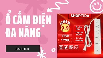 Ổ Cắm Điện Đa Năng 3 Cổng USB nhỏ gọn bảo hành 12 tháng