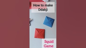 how to make Ddakji squid Game #diy #squidgame #squidgame2 #game #ddakji #howto #craft #shorts