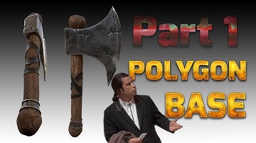 3D AXE MODELING | PART 1: POLYGON BASE (MAYA)
