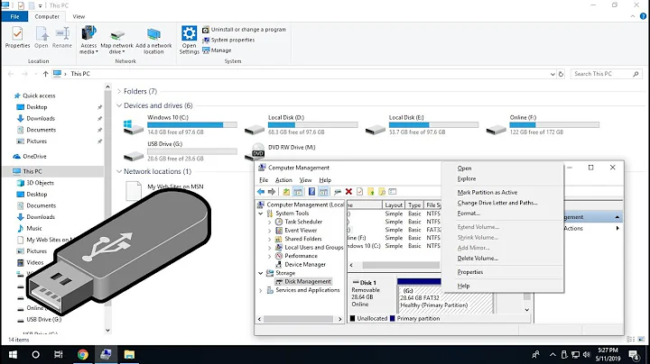 How to Make Partitions & Unpartition on Pen Drive (Create New Volume)
