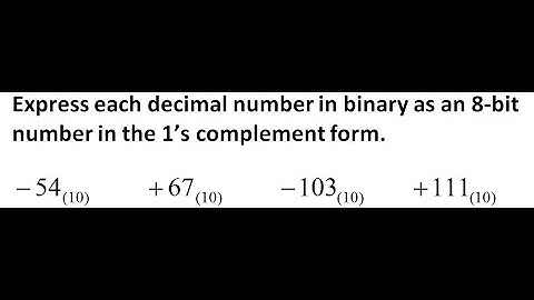 Convert Decimal Numbers to 8-Bit 1’s Complement | Step-by-Step Tutorial 31