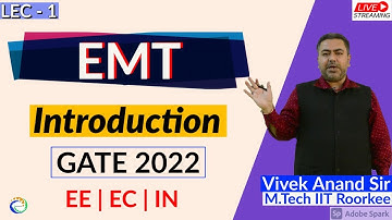 EMT | Lec -1 | Introduction | EMT Complete course  | GATE 2022
