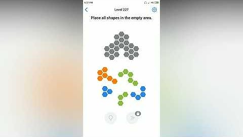 Easy Game - Place all the shapes in the empty area - Level 227 solution