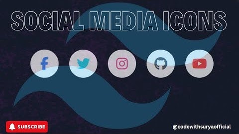 Social media buttons hover effect using HTML, TAILWIND CSS & JS