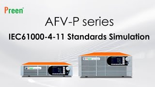 AFV-P Series - How to simulate for IEC61000-4-11 standards