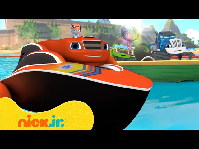 Mactoster Machine Speed Boat Blaze Saves the Day! 🛥️ Blaze and the Monster Machines Scene ...