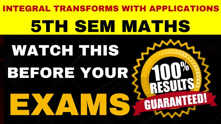 5th sem maths 7B  important questions with answers pdf | Integral Transforms  imps  | 5th sem maths