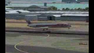 Flight Simulator MD82 Landing at KSAN