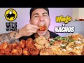 PLEASURABLE BUFFALO WINGS + LEMON PEPPER BONELESS + ULTIMATE NACHOS *BUFFALO WILD WINGS MUKBANG*