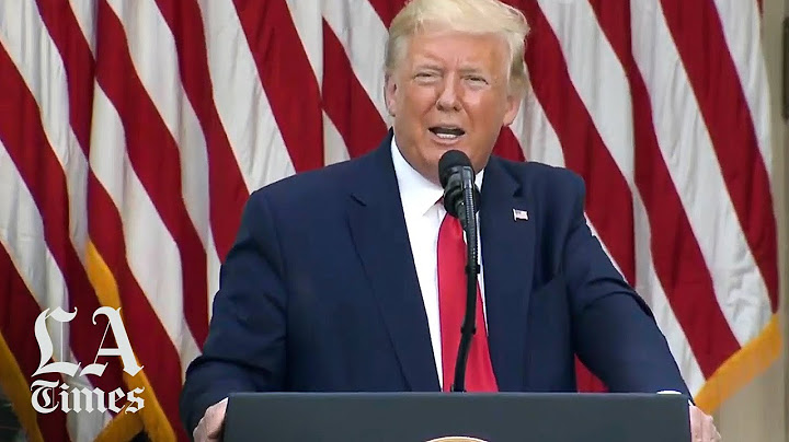 President Trump addresses questions about holding Republican National Convention during pandemic
