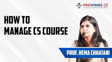 How to manage CS Course ? | Prof. Hema Chhatani