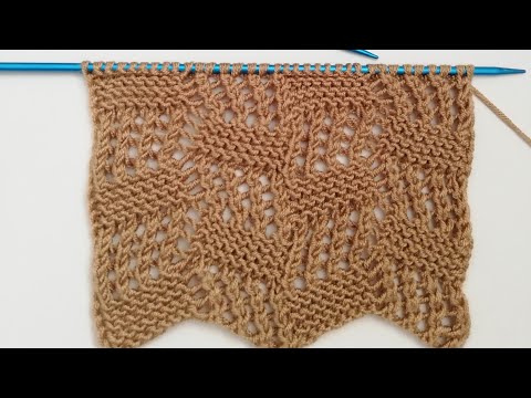 Kolay ajurlu iki şiş örgü modeli anlatımı ✔️crochet knitting