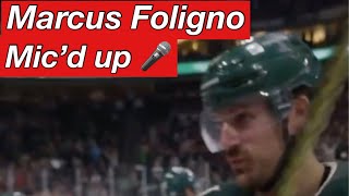 Mic'd up Marcus Foligno at the #WinterClassic is a MOOD! 🤣 @mnwild #N