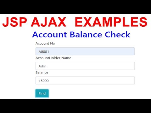 Jsp Ajax Examples