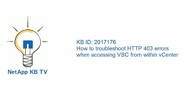 How to troubleshoot HTTP 403 errors when accessing VSC from within vCenter
