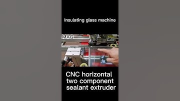 CNC horizontal two component sealant extruder for insulating glass